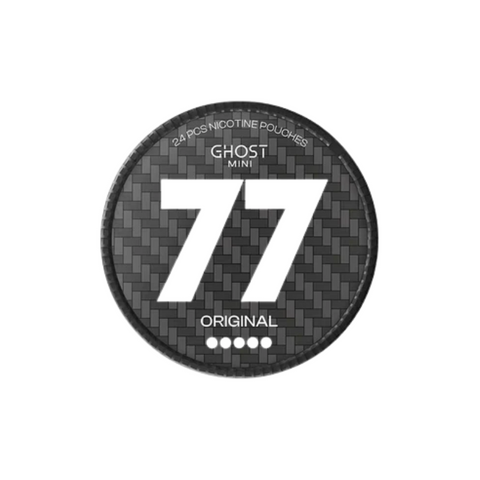 Buy cheapest online 77 Ghost Mini Extra Strong Nicotine Pouches Snus - 20mg Ghost Original at lowest price in uk