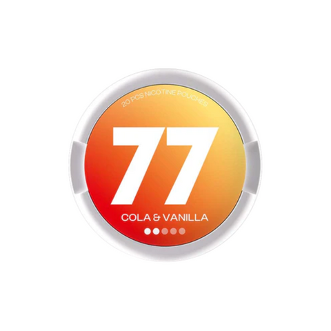 Buy cheapest online 77 Light Nicotine Pouches Snus - 5mg Range Colla & Vanilla at lowest price in uk