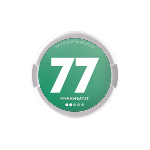 Buy cheapest online 77 Light Nicotine Pouches Snus - 5mg Range Fresh Mint at lowest price in uk