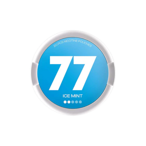 Buy cheapest online 77 Light Nicotine Pouches Snus - 5mg Range Ice Mint at lowest price in uk