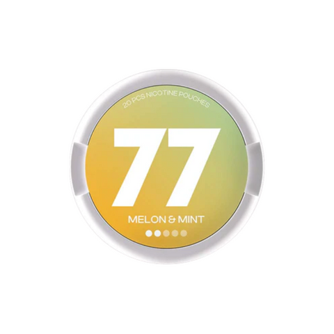 Buy cheapest online 77 Light Nicotine Pouches Snus - 5mg Range Melon & Mint at lowest price in uk