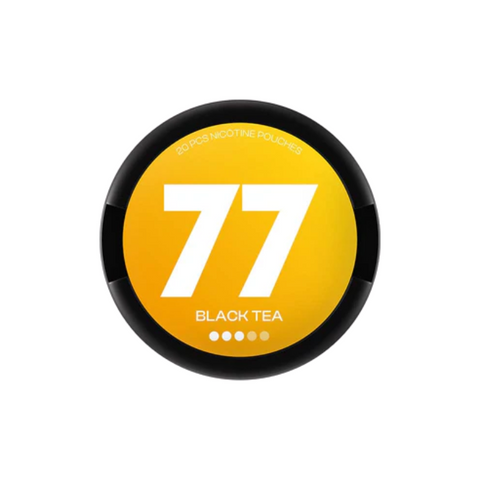 Buy cheapest online 77 Medium Nicotine Pouches Snus - 10.4mg Range Black Tea at lowest price in uk