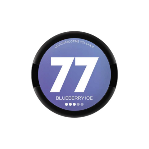 Buy cheapest online 77 Medium Nicotine Pouches Snus - 10.4mg Range Blueberry Ice at lowest price in uk