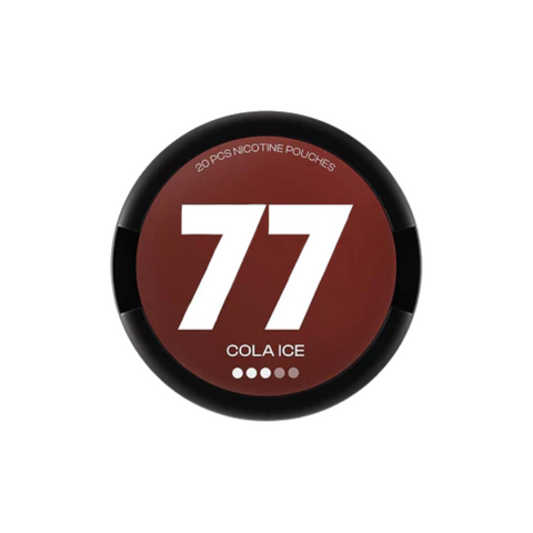 Buy cheapest online 77 Medium Nicotine Pouches Snus - 10.4mg Range Cola Ice at lowest price in uk