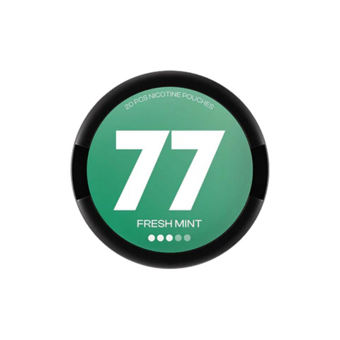 Buy cheapest online 77 Medium Nicotine Pouches Snus - 10.4mg Range Fresh Mint at lowest price in uk