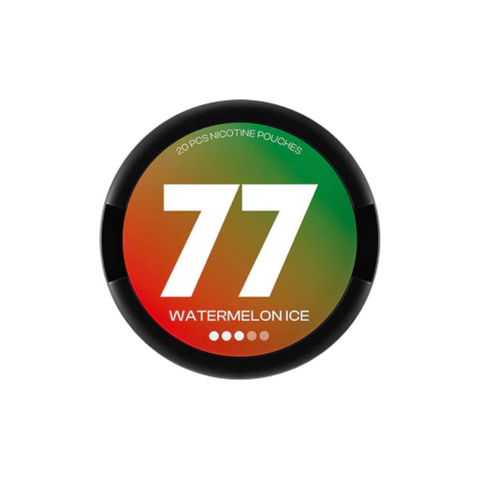 Buy cheapest online 77 Medium Nicotine Pouches Snus - 10.4mg Range Watermelon Ice at lowest price in uk