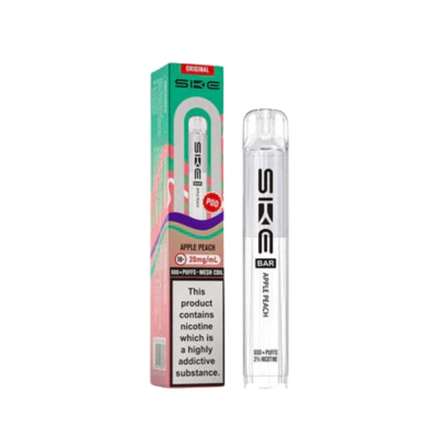 Buy cheapest online Ske Crystal 600 Prefilled Pods (Ban Proof) Apple Peach at lowest price in uk