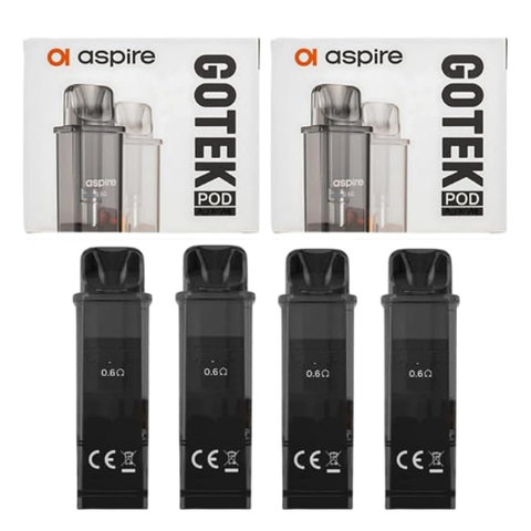Buy cheapest online Aspire Gotek X Replacement Pods - Pack of 4 at lowest price in uk