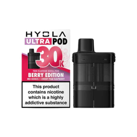 Buy cheapest online Hyola Ultra 30K Prefilled Pods - Compliant Post June 1st (Ban Proof) Berry Edition at lowest price in uk