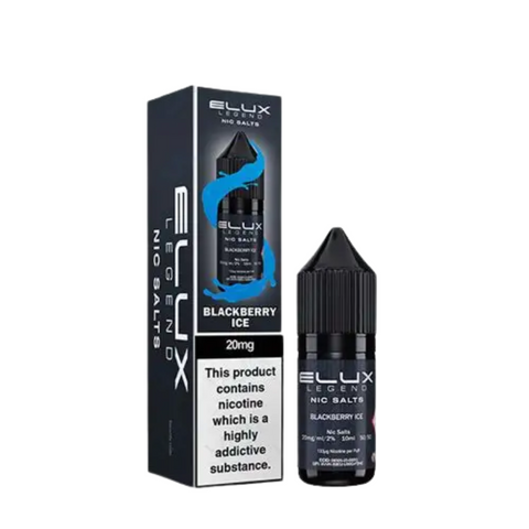 Buy cheapest online Elux Legend Nic Salts - 10ml E-liquids - (BOX OF 10) 20mg Blackberry Ice at lowest price in uk