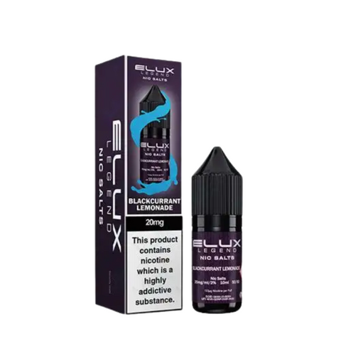 Buy cheapest online Elux Legend Nic Salts - 10ml E-liquids - (BOX OF 10) 20mg Blackcurrant Lemonade at lowest price in uk