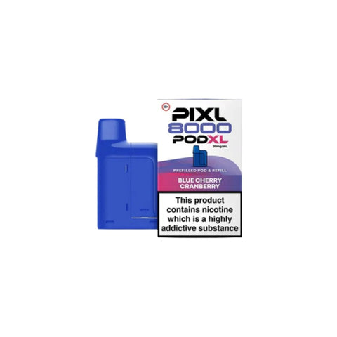 Buy cheapest online PIXL 8000 Prefilled Pods - Compliant June 1st (Ban Proof) Blue Cherry Cranberry at lowest price in uk