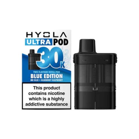 Buy cheapest online Hyola Ultra 30K Prefilled Pods - Compliant Post June 1st (Ban Proof) Blue Edition at lowest price in uk