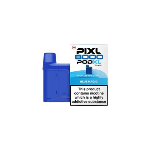 Buy cheapest online PIXL 8000 Prefilled Pods - Compliant June 1st (Ban Proof) Blue Magic at lowest price in uk