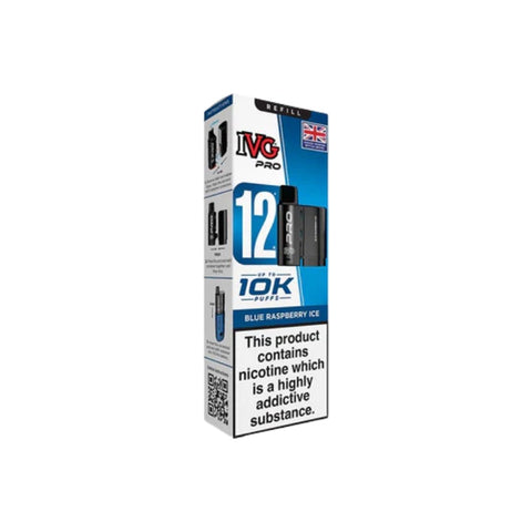 Buy cheapest online IVG Pro 12 Prefilled Pod - Compliant June 1st (Ban Proof) Blue Raspberry Ice at lowest price in uk