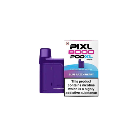 Buy cheapest online PIXL 8000 Prefilled Pods - Compliant June 1st (Ban Proof) Blue Razz Cherry at lowest price in uk