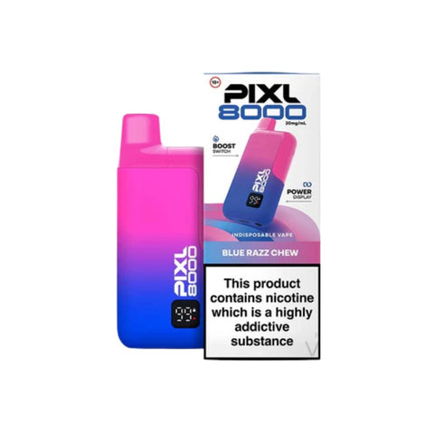 Buy cheapest online PIXL 8000 Prefilled Pod Kit- Compliant June 1st (Ban Proof) Blue Razz Chew at lowest price in uk