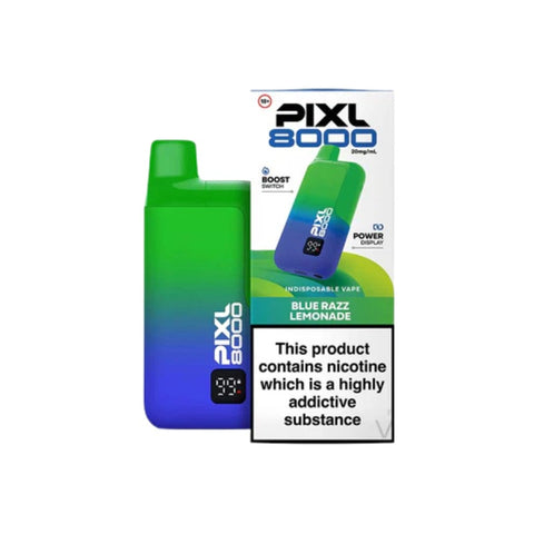 Buy cheapest online PIXL 8000 Prefilled Pod Kit- Compliant June 1st (Ban Proof) Blue Razz Lemonade at lowest price in uk