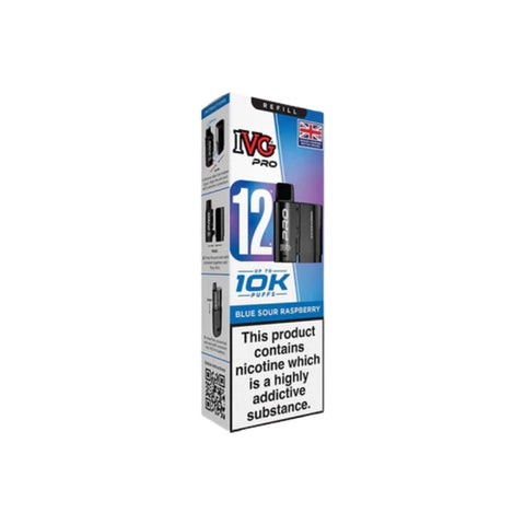 Buy cheapest online IVG Pro 12 Prefilled Pod - Compliant June 1st (Ban Proof) Blue Sour Raspberry at lowest price in uk