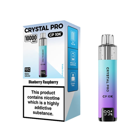 Buy cheapest online Crystal Pro CP 10000 Puffs Disposable Vape Blueberry Raspberry at lowest price in uk