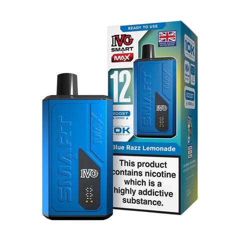 Buy cheapest online IVG Smart Max Pod Kit - Compliant June 1st (Ban Proof) Blue Razz Lemonade at lowest price in uk