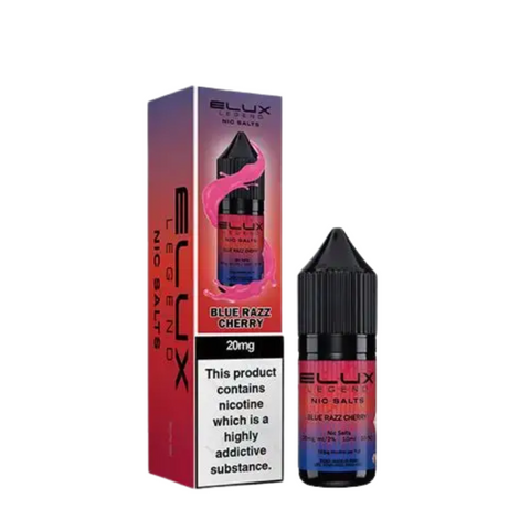 Buy cheapest online Elux Legend Nic Salts - 10ml E-liquids - (BOX OF 10) 20mg Blue Razz Cherry at lowest price in uk