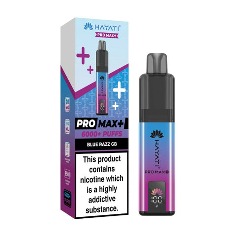 Buy cheapest online Hayati Pro Max+ 6000 Pod Kit - Complaint June 1st (Ban Proof) Blue Razz GB at lowest price in uk