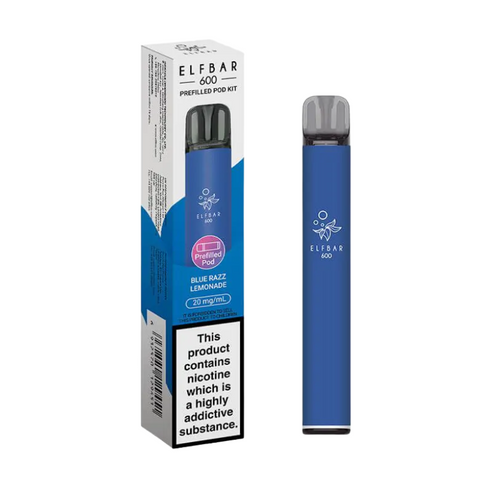 Buy cheapest online Elfbar 600 Prefilled Pod Kit - Complaint June 1st (Ban Proof) Blue Razz Lemonade at lowest price in uk