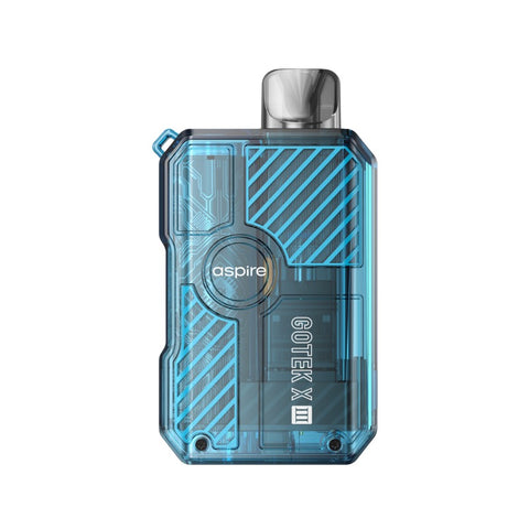 Buy cheapest online Aspire Gotek X III Pod Vape Kit Blue at lowest price in uk