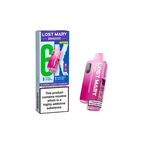 Buy cheapest online Lost Mary BM6000 Prefilled Pod Kit - Complaint June 1st (Ban Proof) Blueberry Cherry Cranberry at lowest price in uk