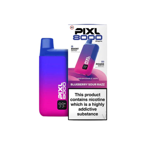 Buy cheapest online PIXL 8000 Prefilled Pod Kit- Compliant June 1st (Ban Proof) Blueberry Sour Razz at lowest price in uk