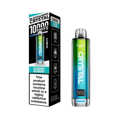 Buy cheapest online Bloody Bar Crystal 10k Vape Kit - Complaint June 1st (Ban Proof) Blueberry Raspberry at lowest price in uk