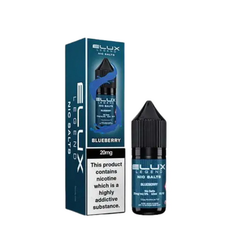 Buy cheapest online Elux Legend Nic Salts - 10ml E-liquids - (BOX OF 10) 20mg Blueberry at lowest price in uk
