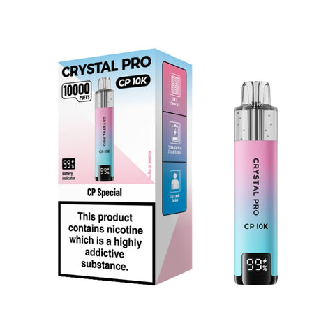 Buy cheapest online Crystal Pro CP 10000 Puffs Disposable Vape CP Special at lowest price in uk