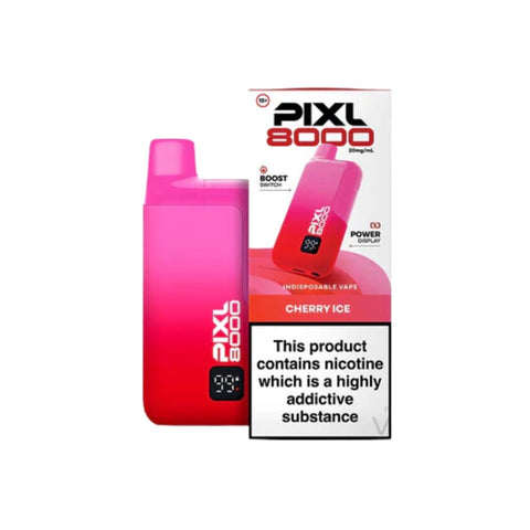 Buy cheapest online PIXL 8000 Prefilled Pod Kit- Compliant June 1st (Ban Proof) Cherry Ice at lowest price in uk