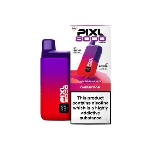 Buy cheapest online PIXL 8000 Prefilled Pod Kit- Compliant June 1st (Ban Proof) Cherry Pop at lowest price in uk