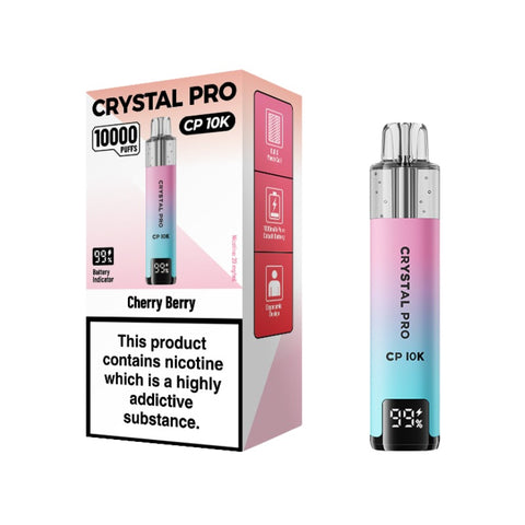 Buy cheapest online Crystal Pro CP 10000 Puffs Disposable Vape Cherry Berry at lowest price in uk