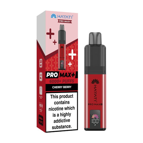 Buy cheapest online Hayati Pro Max+ 6000 Pod Kit - Complaint June 1st (Ban Proof) Cherry Berry at lowest price in uk