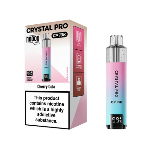 Buy cheapest online Crystal Pro CP 10000 Puffs Disposable Vape Cherry Cola at lowest price in uk