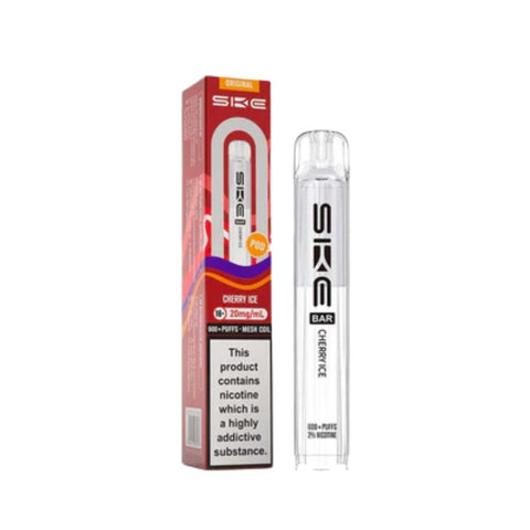 Buy cheapest online Ske Crystal 600 Prefilled Pods (Ban Proof) Cherry Ice at lowest price in uk