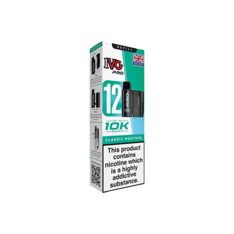 Buy cheapest online IVG Pro 12 Prefilled Pod - Compliant June 1st (Ban Proof) Classic Menthol at lowest price in uk