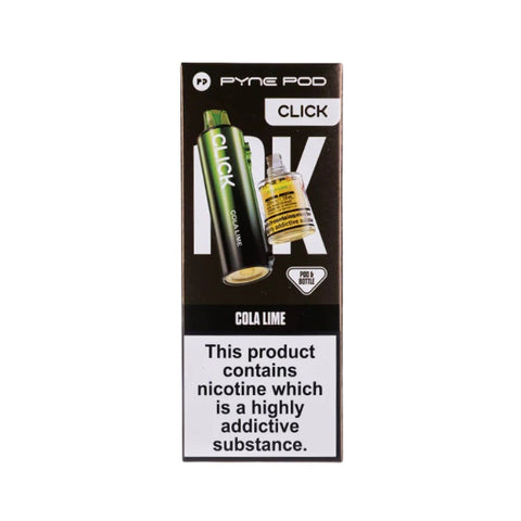 Buy cheapest online Pyne Pod Click 50000 Puffs Prefilled Pods (Ban Proof) Cola Lime at lowest price in uk