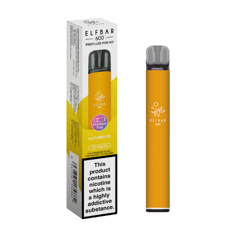 Buy cheapest online Elfbar 600 Prefilled Pod Kit - Complaint June 1st (Ban Proof) Elfturbo Ice at lowest price in uk