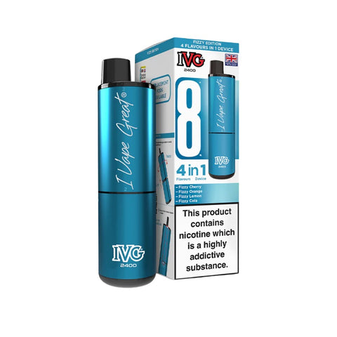Buy cheapest online IVG 2400 Prefilled Pod Kit - Complaint June 1st (Ban Proof) Fizzy Edition (4 in 1) at lowest price in uk
