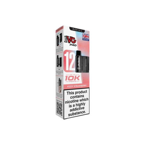 Buy cheapest online IVG Pro 12 Prefilled Pod - Compliant June 1st (Ban Proof) Fizzy Strawberry at lowest price in uk
