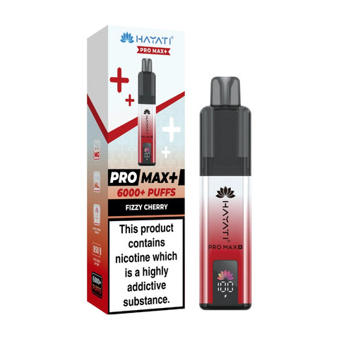 Buy cheapest online Hayati Pro Max+ 6000 Pod Kit - Pack of 5 (Ban Proof) Fizzy Cherry at lowest price in uk