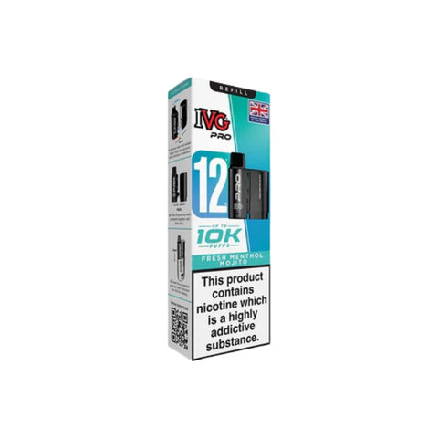 Buy cheapest online IVG Pro 12 Prefilled Pod - Compliant June 1st (Ban Proof) Fresh Menthol Mojito at lowest price in uk