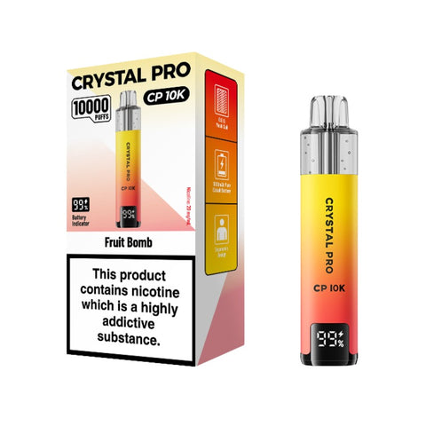 Buy cheapest online Crystal Pro CP 10000 Puffs Disposable Vape Fruit Bomb at lowest price in uk