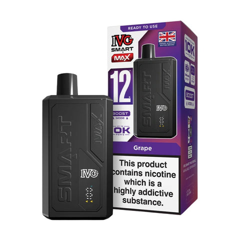 Buy cheapest online IVG Smart Max Pod Kit - Compliant June 1st (Ban Proof) Grape at lowest price in uk