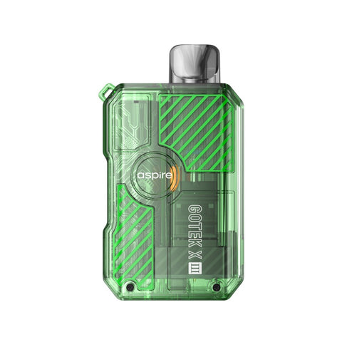 Buy cheapest online Aspire Gotek X III Pod Vape Kit Green at lowest price in uk